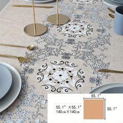 Ethnic Style PVC Tablecloth Thickened Waterproof Anti scalding Table Cover