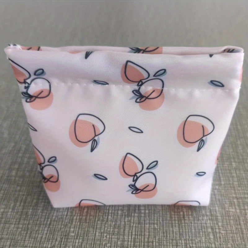 Self Closing Small Makeup Pouch Mini Travel Storage Bag For Women