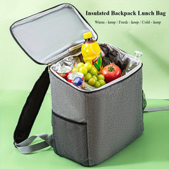 Insulated Backpack Lunch Bag Leak Proof & Ice Retaining Tech Large Capacity