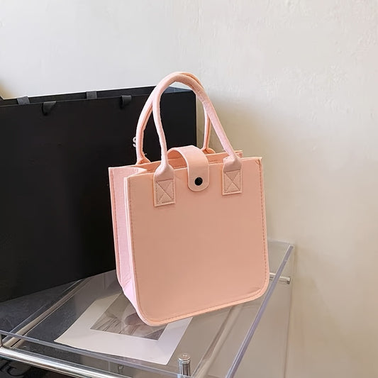 Cartoon Character Felt Tote Bag for Women