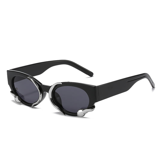 Steampunk Cat Eye Sunglasses UV400 Driving Glasses