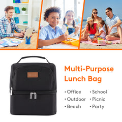 Insulated Cooler Bag 7L Waterproof Thermal Lunch Box for Work School Picnic