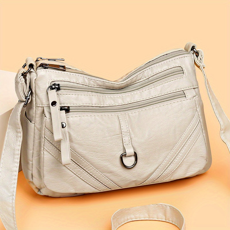 Crossbody Bag Women's Pockets Purses Daily Shoulder Bag