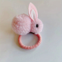 Kids Girls Hair Tie Plush Rabbit Rubber Bands Hair Rope Hair Bands Hair Accessor