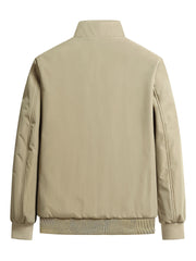 Men's Padded Stand Collar Jacket Windproof Outwear