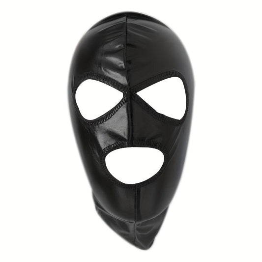 Sexy PU Leather Mask Breathable Headwear Halloween Role Play Props