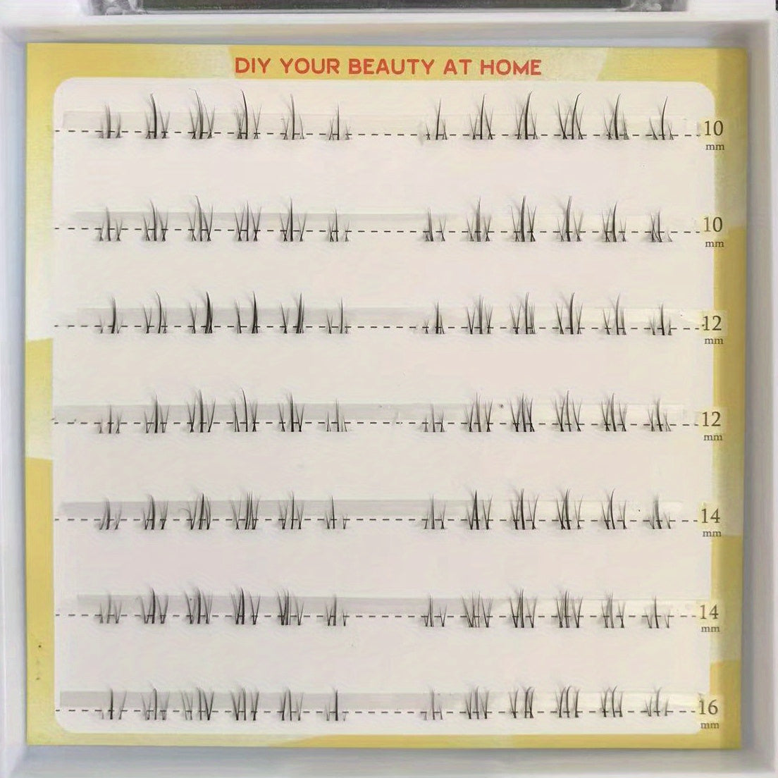 DIY Lower False Eyelashes Cluster Lashes Brown Natural Curling Extension