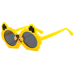 Girls Cartoon Pixel Kitten Sunglasses Soft Silicone Polarized Decorative