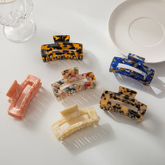 Square Geometric Hair Claw Clip Non Slip Strong Hold Grip Hair Jaw Clip