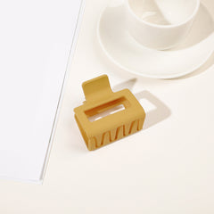 Matte Rectangle Small Hair Claw Clips