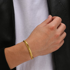 Men's Stainless Steel Cuban Link Bracelet 8 26inch