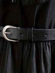 Girls Ruffled Sleeves Dress Princess Dresses & Belt