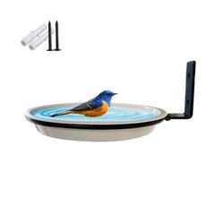 Outdoor Garden Bird Feeder Tray Tree Mounted Bird Bath Bowl for Wild Birds