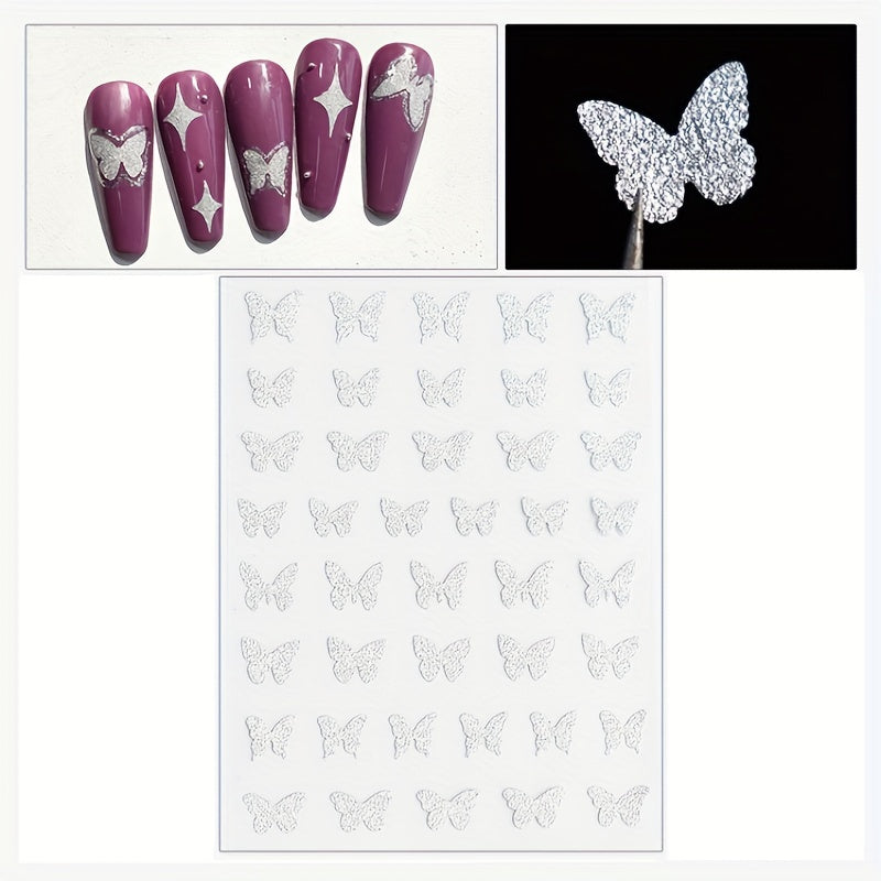 Butterfly Nail Art Stickers 3D Self Adhesive Nail Art Decals