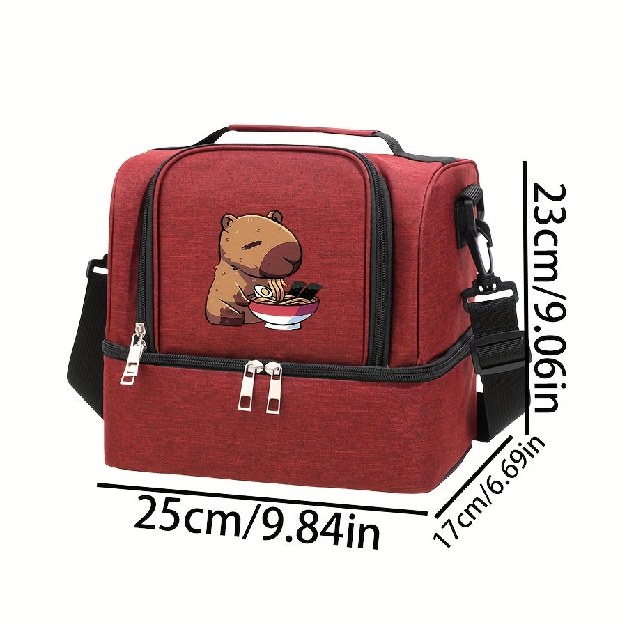 Capybara Noodle Lover Insulated Bento Bag