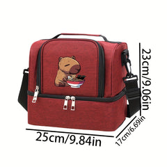 Capybara Noodle Lover Insulated Bento Bag