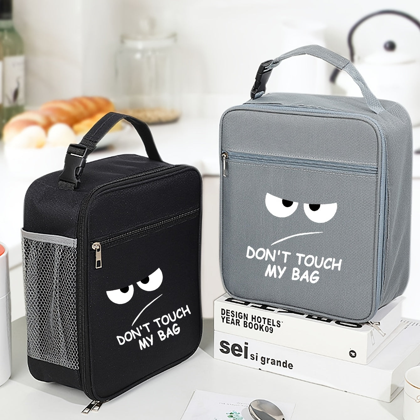 Don't Touch Me Insulated Lunch Bag Portable Thermal Picnic Tote Bag