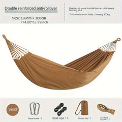 Beige Hammock Outdoor Camping Swing Double Hammock
