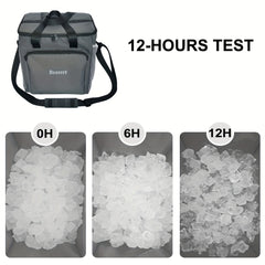 25L Insulated Lunch Cooler Bag Travel Tote Leak Proof PEVA Liner Zipper Closure