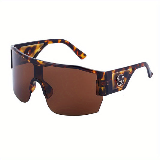 Y2K Wrap Around Mirrored Sunglasses UV400 Sports Beach Party Club