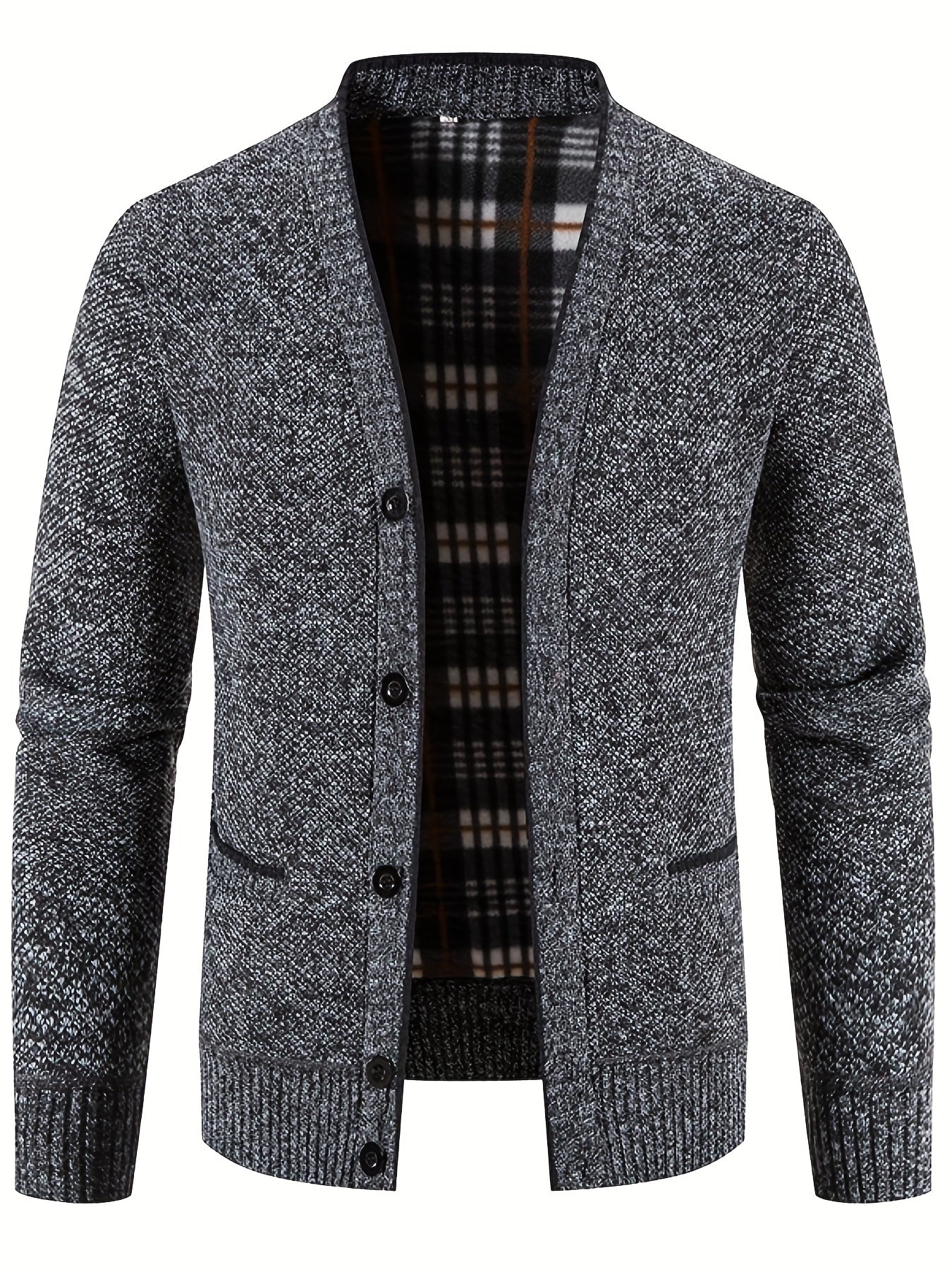 Knitted Warm Thick Cardigan Men's Casual Jacket Coat For Fall Winter