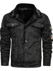 Men's Fur Integrated Thermal Jacket For Winter