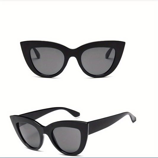 Retro Cat Eye Sunglasses UV400 Anti Glare Sun Shades for Women Men