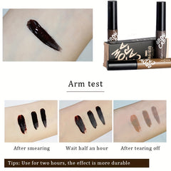 Eyebrow Tint Stick Long-lasting Waterproof Dye Cream with Stencil