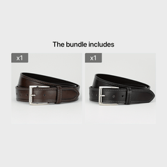 Men's Single Jacket Dress Belt Casual Alloy Pin Buckle PU Leather Belt
