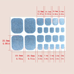 Glitter Nail Stickers Self Adhesive Nail Art Decals - Home Nail Decor