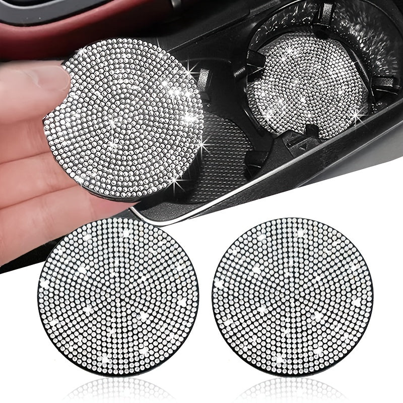 Bling Car Cup Holder Coaster Anti Slip & Shockproof