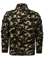 Men's Tactical Camo Work Jacket with Zipper