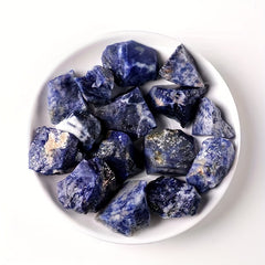 Natural Sodalite Crystal Stone 100-300g Raw Material Gravel Aromatherapy