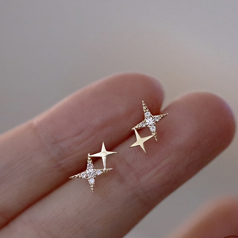 Light Star Stud Earrings Set