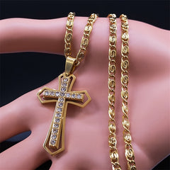 Men's Stainless Steel Cross Necklace