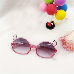 Cartoon Kitten Sunglasses for Kids, Sun Protection Accessory