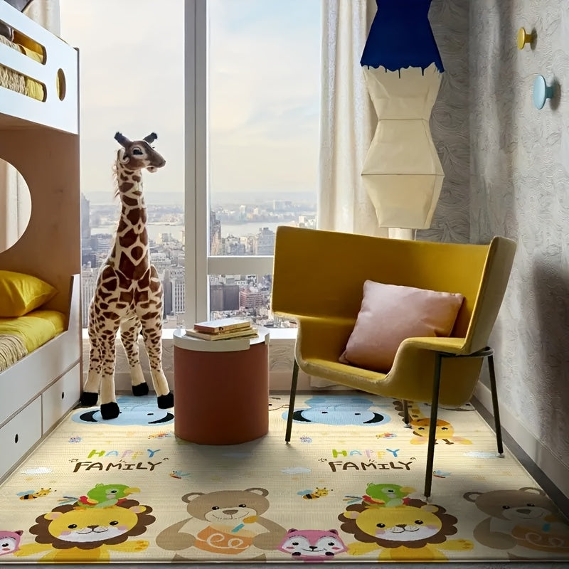 Double Sided Cartoon Patterned Playmat for Tots