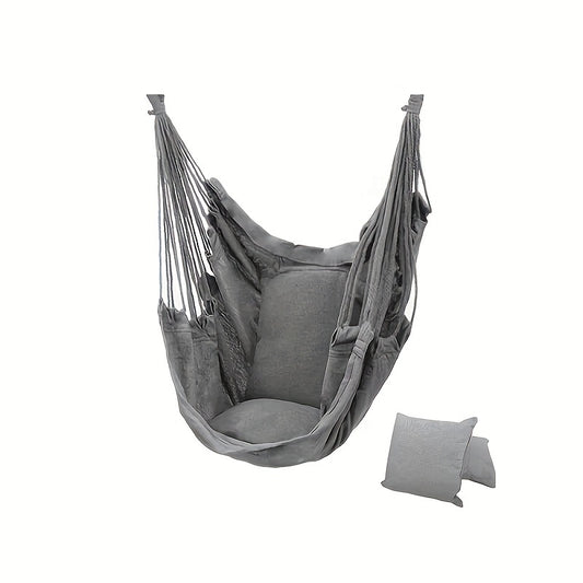 Outdoor Hammock Swing Chair with 2 Pillows