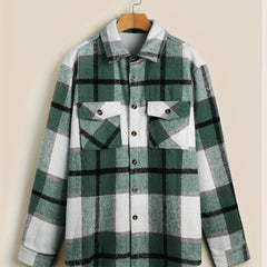 Men's Vintage Plaid Jacket for Spring Fall