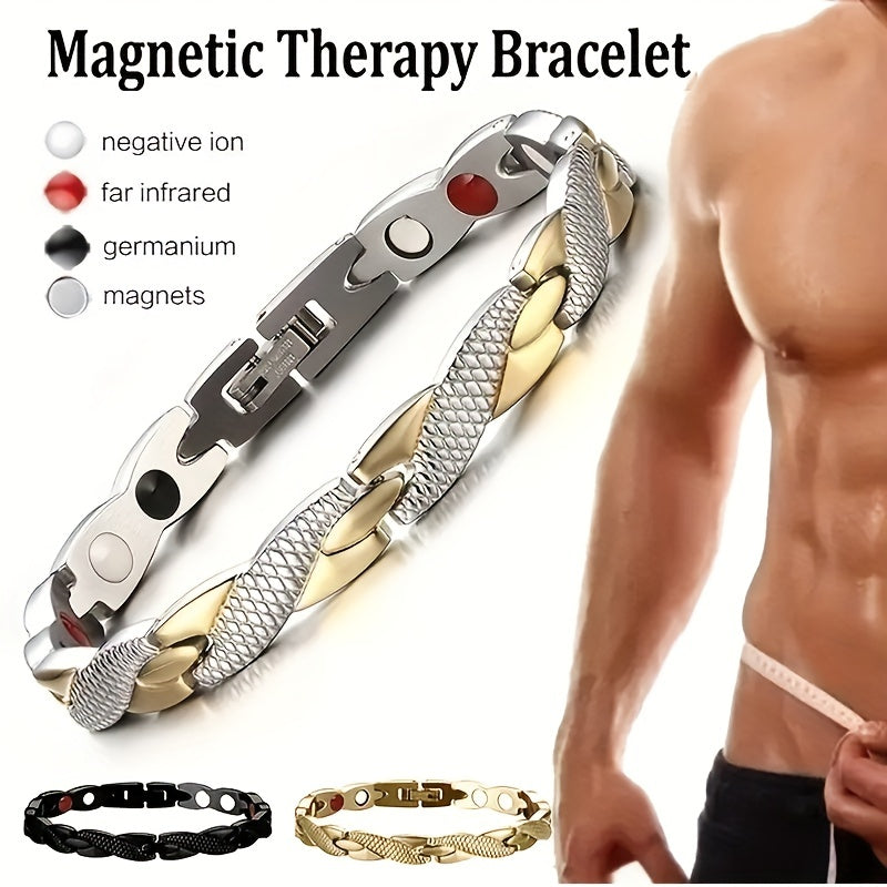 Men's Magnetic Bracelet with Healing Therapy
