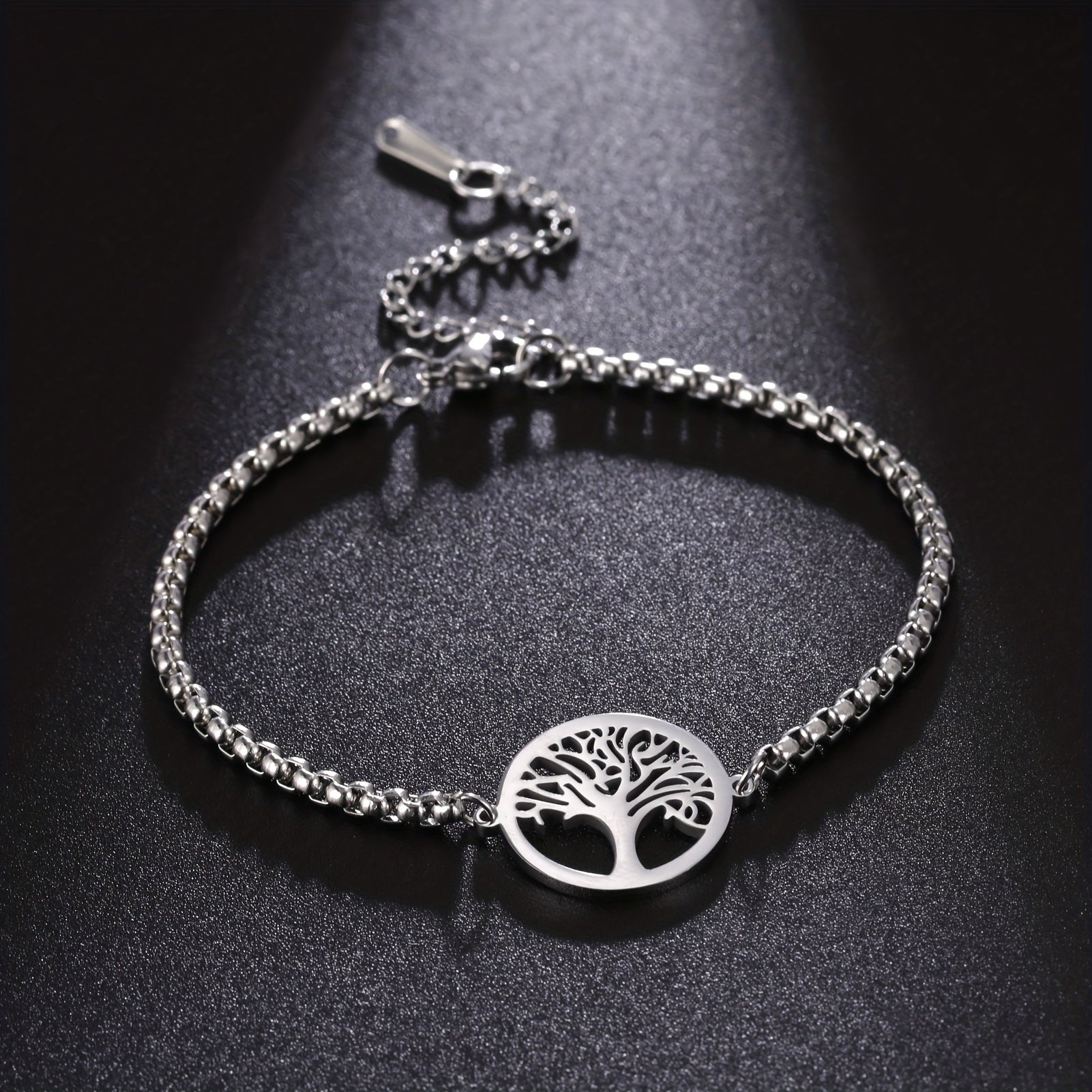 Stainless Steel Tree Of Life Bracelet Link Bracelet Gift