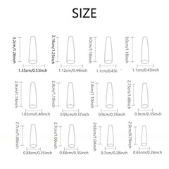 Pink Cloud Butterfly Press On Nails Set with Nail File & Jelly Glue