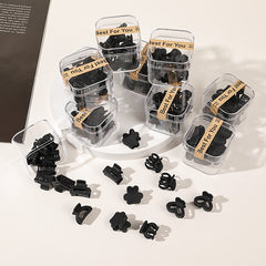 10Pcs Solid Mini Hair Clip Women's Daily Hair Accessory