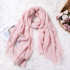 Solid Cape Lady Shawl Scarf Women Gift Scarf Scarves