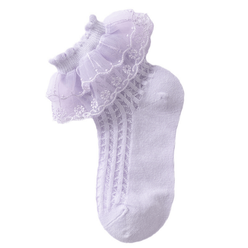 5 Pairs Kids Ruffle Lace Dance Princess Socks