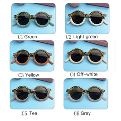 Kids Cartoon Round Sunglasses UV400 Outdoor Party Accessories