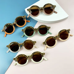 Kids Cartoon Round Sunglasses UV400 Outdoor Party Accessories