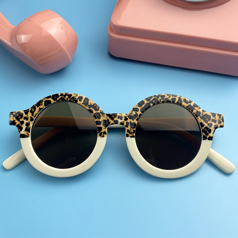 Kids Cartoon Round Sunglasses UV400 Outdoor Party Accessories