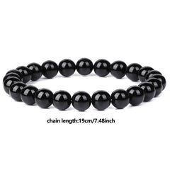 8MM Natural Stone Healing Crystal Stretch Bracelet