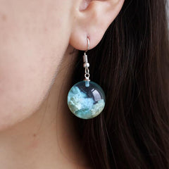 Glass Ball Earrings For Women's Unique Style